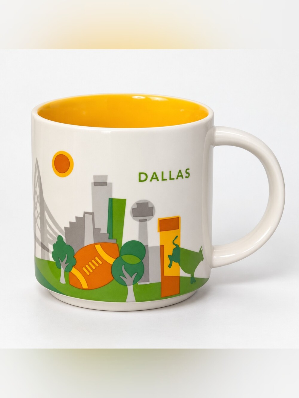 Starbucks You Are Here Collection Dallas Texas 14 Oz Ceramic Mug